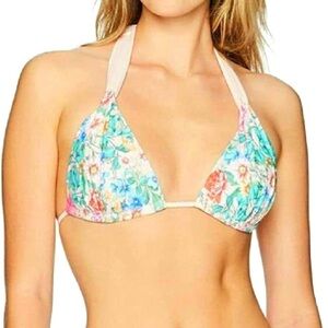NWT Swim Systems Day Dreamer Triangle Bikini Top size DD Valley Blooms Pink